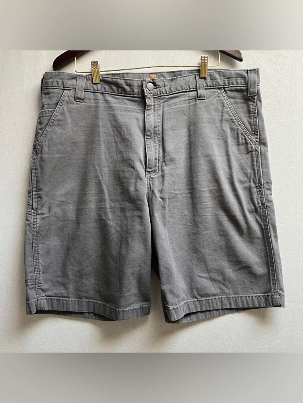Carhartt Rugged Flex Rigby Work Shorts Relaxed Fit Grey Size 40